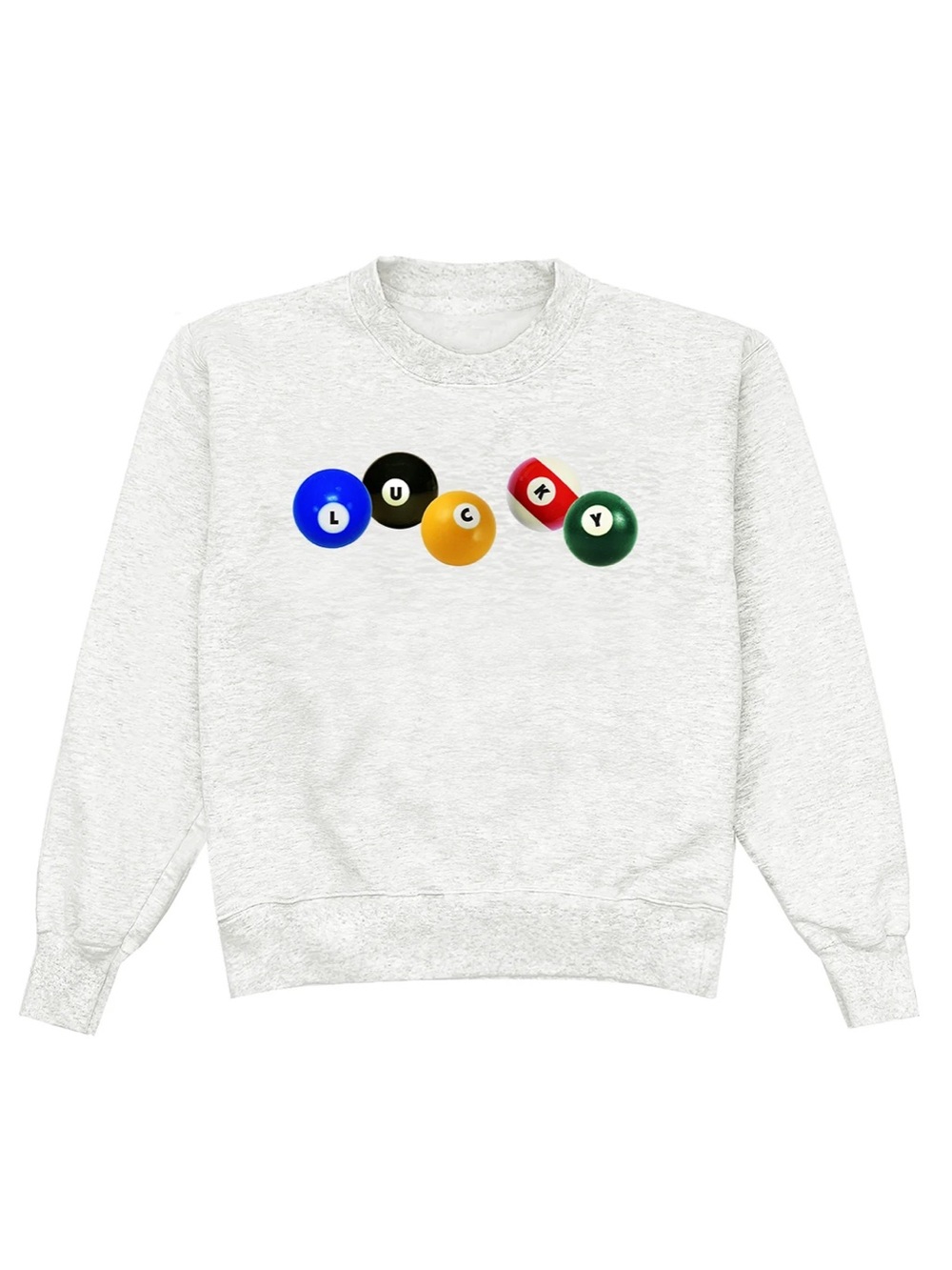 Kristin Jones Lucky Crewneck Oatmeal Heather 2XL